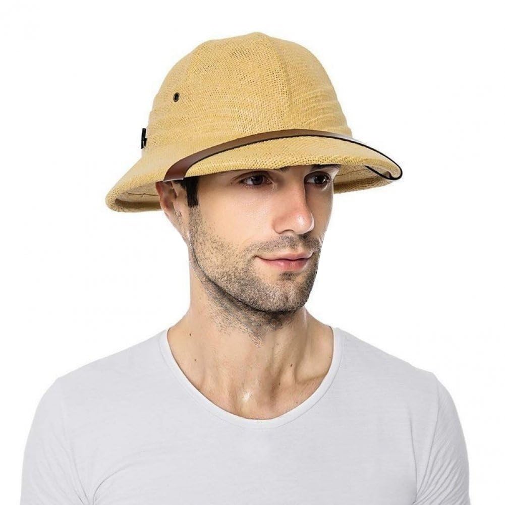 Baokuan Strohhelm Sommerhut - Vietnamkriegs Style Mit UV-Schutz