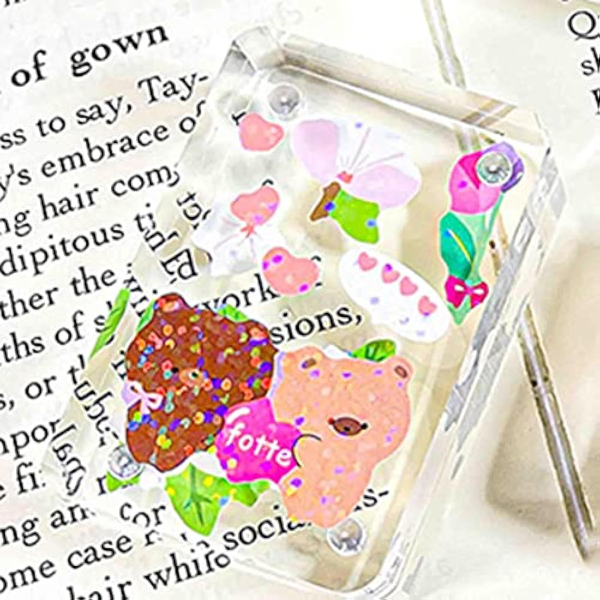 Goo Card Idol Decals Decorative Label Sticker Mini Stand