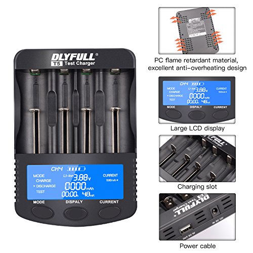 image for X-cosrack 18650 Smart Battery Charger Universal Intelligent Charger LC