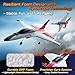 DEERC F-16 Style RC Airplane (X-62A Vista), 4-Channel Remote Control Jet with 6-axis Gyro Stabilizer EPP RTF Hobby Glider Aircraft Plane Easy to Fly for Adults Boys