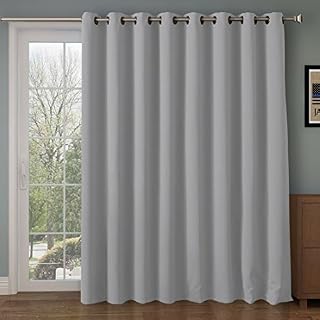 Rose Home Fashion RHF Function Curtain-Wide Thermal Blackout Patio Door Curtain Panel, Sliding