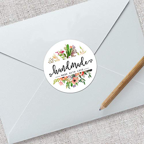 Handmade Made With Love Stickers, Handmade Stickers, Handmade With Love Labels, Packaging Stickers, Handmade Labels, Craft Stickers 120Pcs/Set #TOP1
