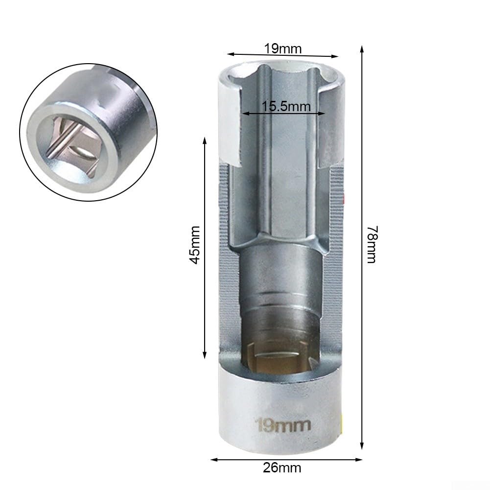Llave Extractor Tubo Inyector Diesel 17mm 19mm 2 Piezas