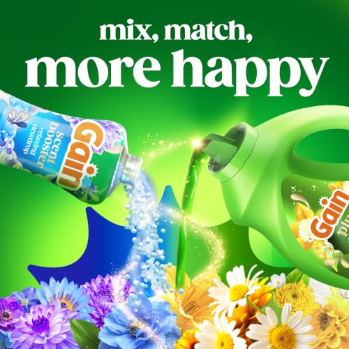 Gain In-Wash Laundry Scent Booster Beads Long-Lasting Fresh Scent Beads All Day Freshness and Odor Protection, Relaxing Dewdrop Scent, 24 oz (Packaging May Vary) - image 8
