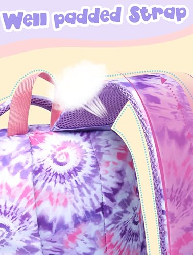 BLUEFAIRY Tie-dye Purple Kids Backpack