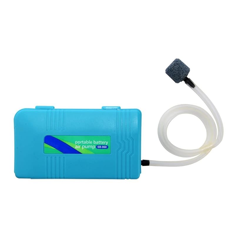 Bomba de Ar para Aquário Portátil a Bateria com Pedra Porosa Saim B0000011645, 1 unidade
