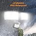 LEPOWER LED Security Lights Motion Sensor Light Outdoor, 30W 3200LM Motion Security Light, 5500K, IP65 Waterproof, 2 Head Motion Detector Flood Light for Garage, Yard, Porch, Black (Not Solar Powered)