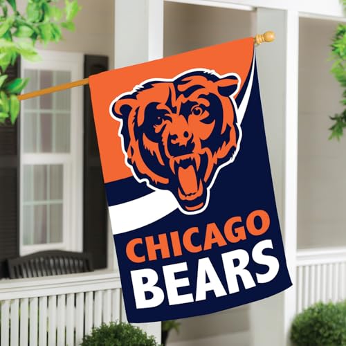 Team Sports America 13B3805R Nfl Chicago Bears House Flag, 28 X 44, Double Sided Garden Flags For Outside, Outdoor Flags & Banners thumb #1