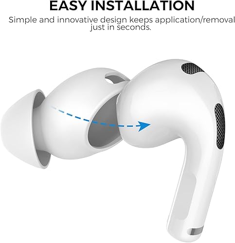 Miniatura 3 de AhaStyle 3 pares de fundas de silicona para auriculares de 3 almohadillas de silicona no cabe en la funda de carga compatible con Apple AirPods 3