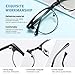 AOMASTE Blue Light Blocking Glasses Retro Semi Rimless UV400 Clear Lens Computer Eyewear For Men Women
