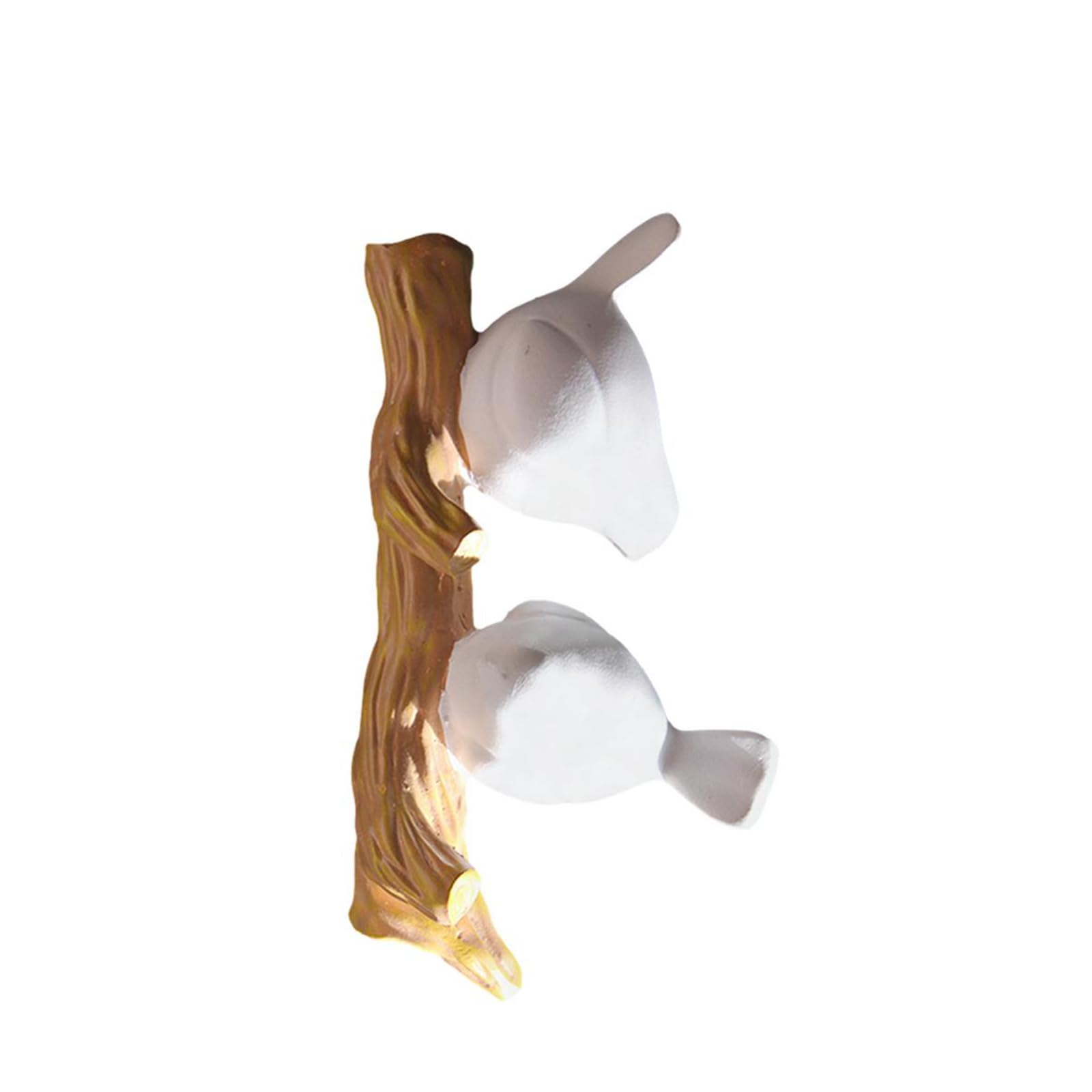 Buxuaaaa Two Little Birds Decorative Coat Hanger Waterproof Resin Bird Hook For Hanging Jackets Scarves Living Room Or Bedroom Wall Decoration Kitchen Towel Hook