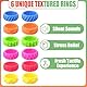 16 Stück Fidget Ring Toys Kinder, Sensory Fidget Ringe Fidgets Armband Kauarmband Spielzeug Sensorik Autismus Spielzeug für Kinder Erwachsene Mitgebsel