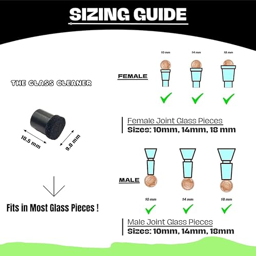 Miniatura 3 de El limpiador de vidrios el limpiador magnético de vidrio para todos los dispositivos de vidrio, tuberías de agua, tubos de vidrio y vasos únicos,