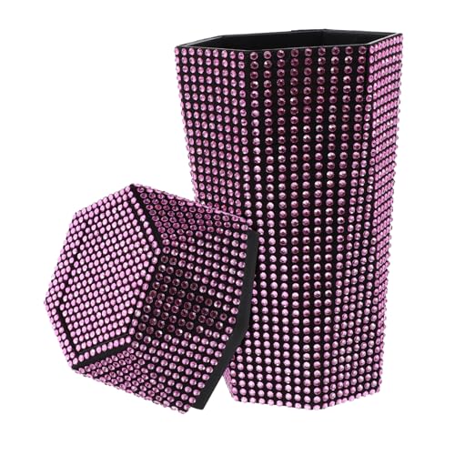 Poubelle de voiture strass chic accessoire de rangement elegant