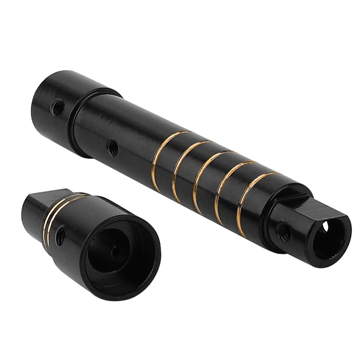 RZXYLRC Brass Front Axle Tube Black Coating for Axial SCX10 PRO and SCX10 III AR45 Upgrade 1/10 RC Crawler (Front Axle Tube)