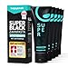 Produktbild happybrush Vegane Aktivkohle Zahnpasta SuperBlack mit Minze Geschmack 5er Pack - Schwarze Zahnpasta für weisse Zähne und Zahnaufhellung - Vorratspack (5 x 75ml)