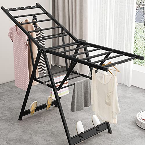Étendoir à linge d'extérieur portable pour sécher le grand linge de lit au jardin