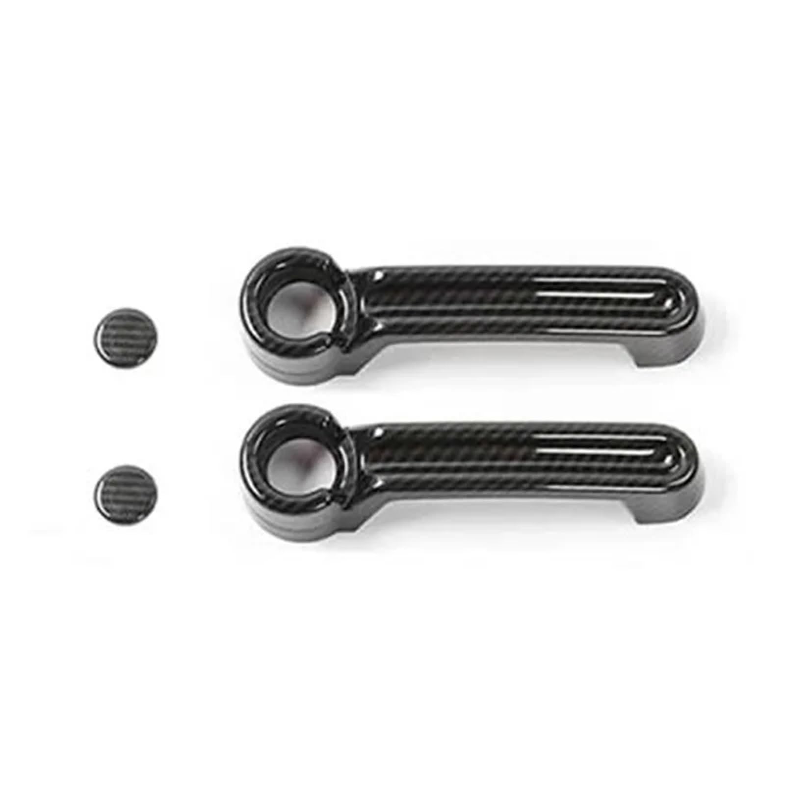 BQWYEDPL Fit for Jeep Fit for Wrangler Rubicon 2007-2012 Door Door Bowl Handle Accessories Car Door Latch Handle(2 Door Carbon Fiber)