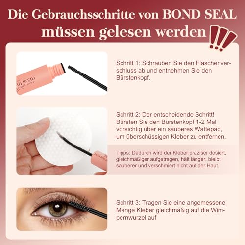 Higu clace Wimpern-Extensions, 280Pcs 30D+40D Lash-Extension-Set, Wimpern-Extensions-Set-7-tage halt mit Applikator und Wimpernkleber und Versiegelung (30D+40D Kit)