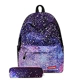 ✔DURABLE LIGHTWEIGR BACKPACK -Hohe Qualität weiches Material: polyster; glatte Reißverschlüsse; schmutzabweisend; perfekte Größe; ideal für den Service als Büchertasche, Rucksackschultasche, lässiger Tagesrucksack für den täglichen Schulgebrauch, Wochenendausflug.