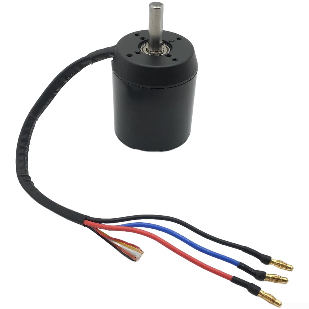 6384 Motore Brushless Sensorless per Veicoli Elettrici, 24-36V Alte Prestazioni, Albero 10mm, Finitura Lega Argento (Effetto Hall)