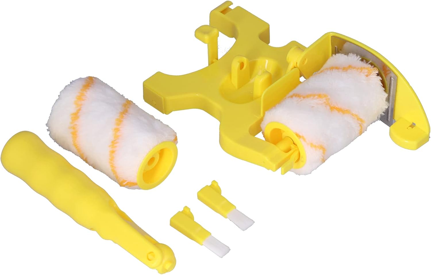 Paint Edger Roller Brush Kit with 2 Replacement Rollers and 2 Small