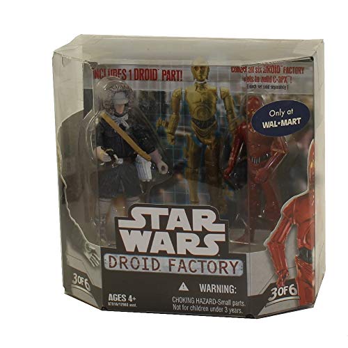 Star Wars Saga 2008 Build-A-Droid Factory Action Figure 2-Pack Han Solo (Hoth Gear) and R-3PO