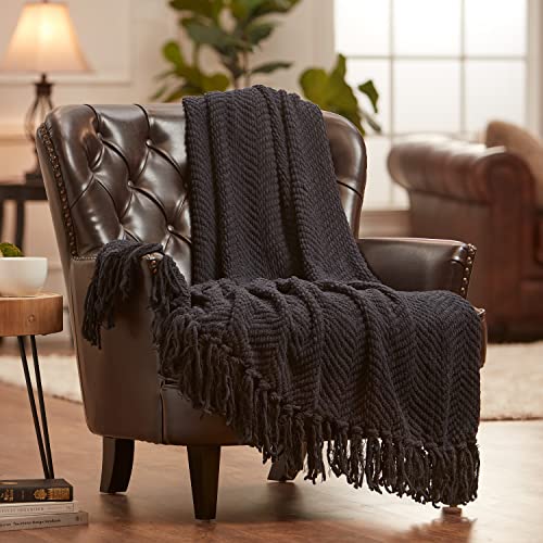 Best Black Knit Throw Blanket For Cozy Winter Nights