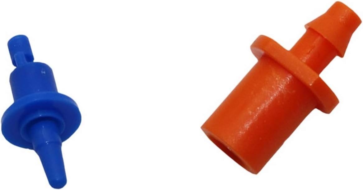 Gardening Irrigation Dripper 100 Pieces of Watering and Irrigating Garden 360 Degree Automatic Refraction Nozzle Plastic Sprinkler Can Be Connected with 4/7 Mm Hose