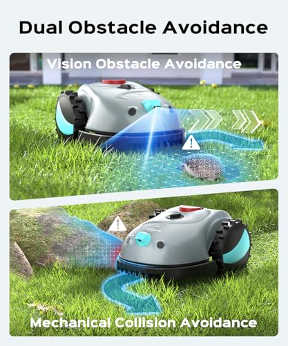 V100 Robotmaaier Zonder Begrenzingsdraad, met Vision-Navigatie, Spiraalvormige Snede, Obstakeldetectie 150, Robotmaaier tot 150 m², 4Ah Accu, Robotmaaier met Camera, Reservemessen - Afbeelding 6