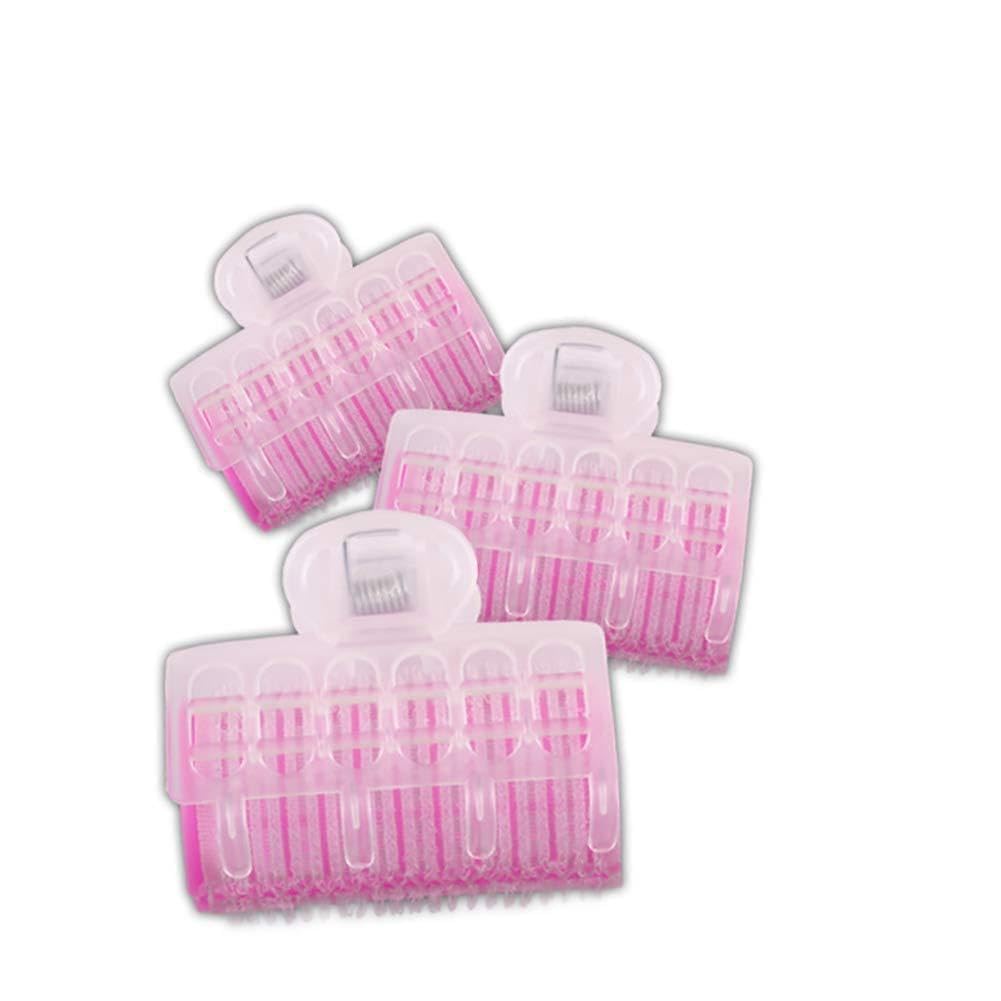 Yinhing Samoprzylepne Lokówki do Włosów Rolki Samoprzytrzymujące Antypoślizgowa Spinka do Włosów z Tworzywa Sztucznego do Salonu Domowego (PINK)