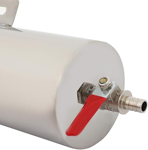 Miniatura 9 de SCITOO Tanquedepósito de desbordamiento de refrigerante para radiador, plateado, 3 "x 8", acero inoxidable pulido, 20 oz, universal