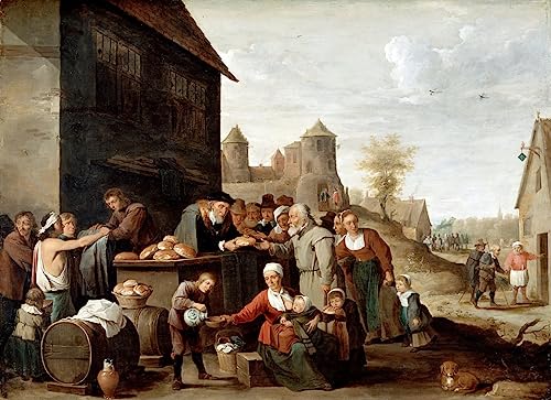 Toile les Sept Œuvres de Miséricorde pour habiller un mur vide