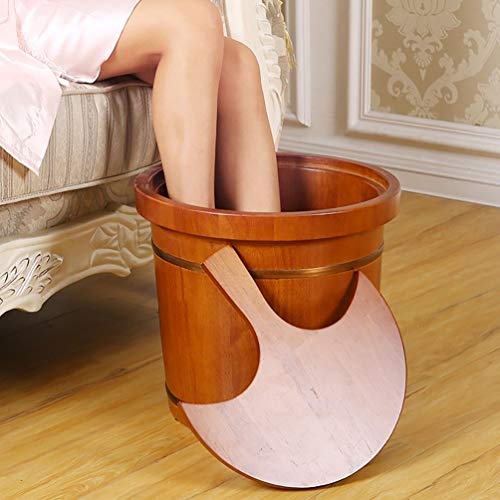 Cubo de baño de pies de madera para pedicura miniatura 5