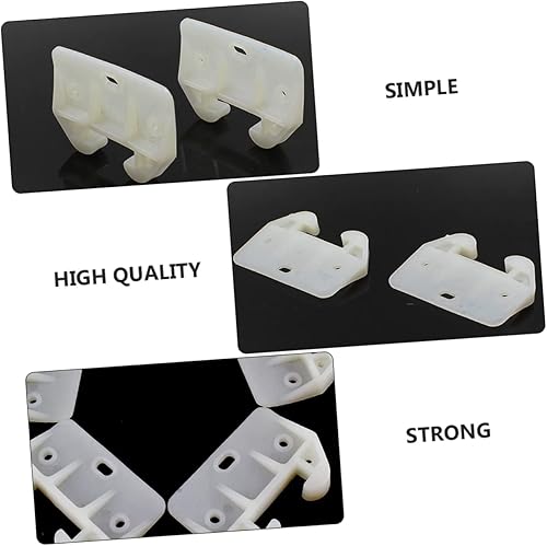 Miniatura 6 de Housoutil 2 juegos de deslizadores de gabinete de plástico para cajones de guías de riel para vanidad fuerte duradero 10 piezas x 2