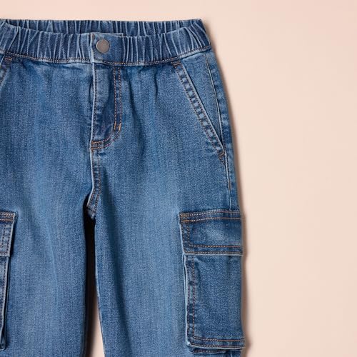 Amazon Essentials Boys and Toddlers' Stretch Denim Cargo Jean2