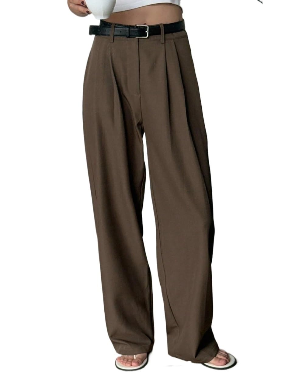 Womens Fall Solid Color Casual Suit Pants Trousers