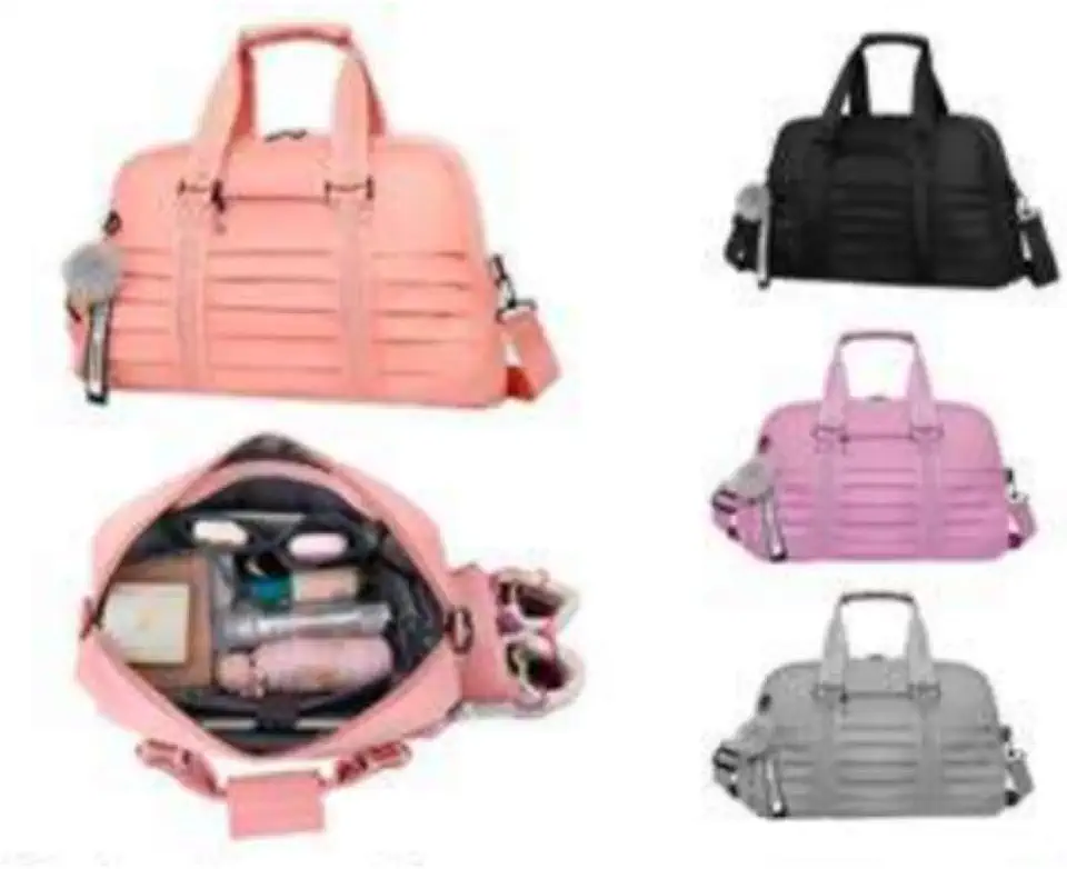 Bolsa Fitness Esportiva Academia Viagem Unissex Grande Capacidade Impermeável Alça Ombro Ajustável (Cinza)