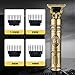 RQTYBUI Hair Clippers for Men, Cordless Electric Hair Trimmer and Beard Shaver, T Blade Zero Gapped Edgers Clipper Hair Cutting Kit, Rechargeable, Gift for Father