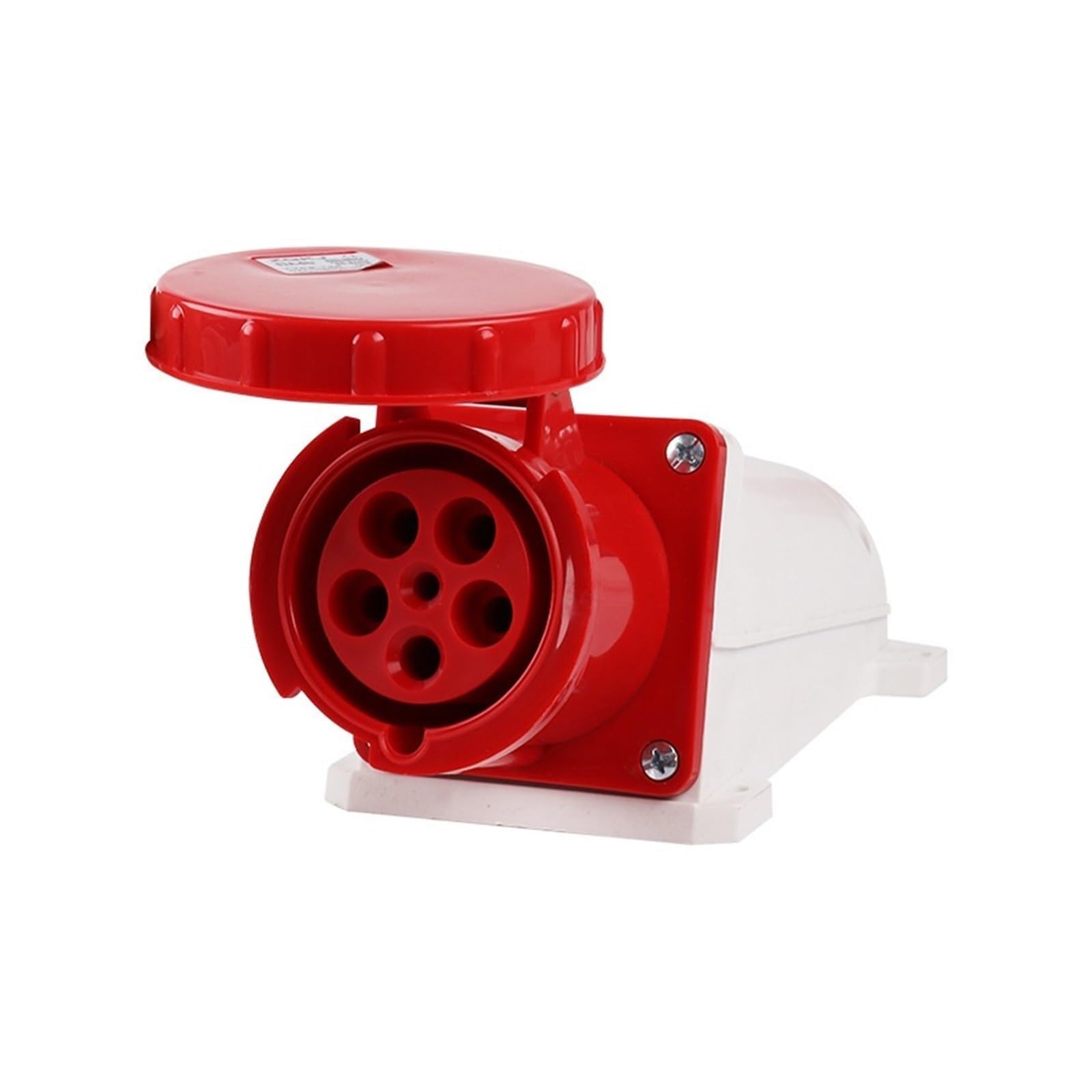 1 Unidad Nuevo Enchufe Industrial Expuesto trifásico de Cuatro Cables aviación 63A 5 Orificios Impermeable IP44 ZQ-135