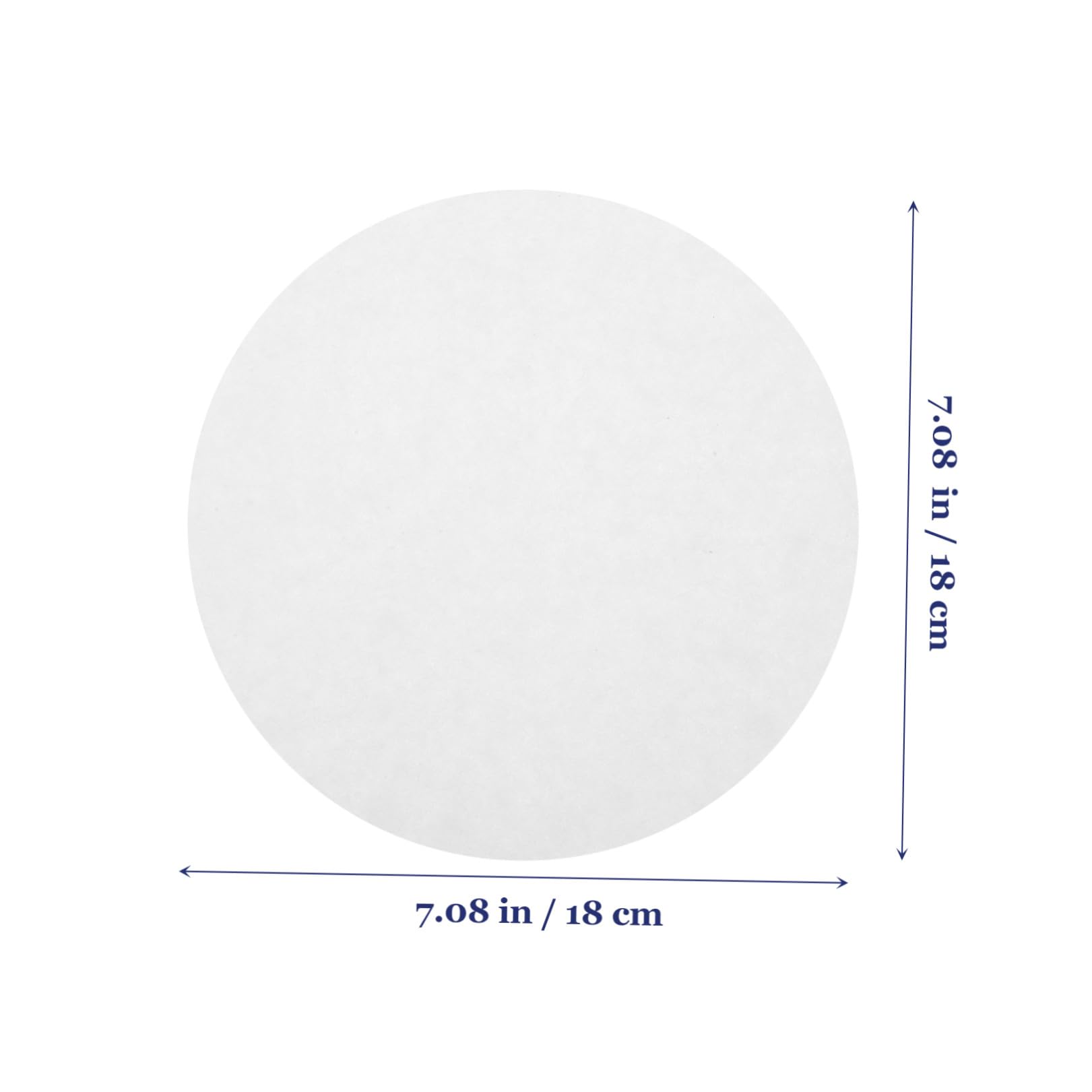 Papel de Filtro Cualitativo de 18cm de Caudal Medio | 100 Discos, Blanco, para Química y Experimentos, Separa Precipitados Gruesos y Gelatinosos