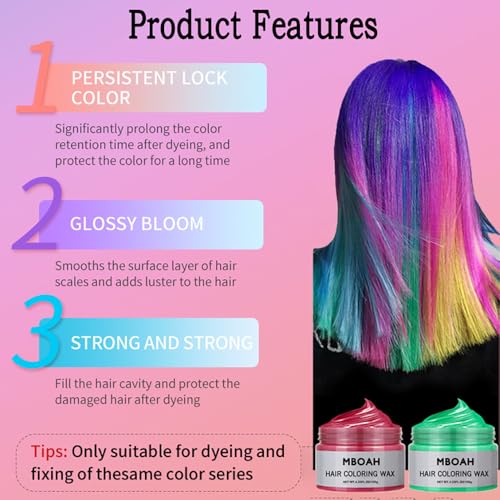Cera de color temporal para cabello gris 120g miniatura 5