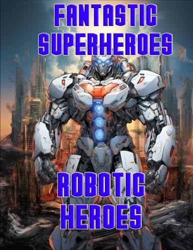 Fantastic Superheroes: Robotic Heroes: Coloring Book for Adults, Kids, and Comic Book Fans