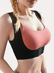 Top modelador feminino com corretor de postura - alto suporte invisível para uma postura agradável