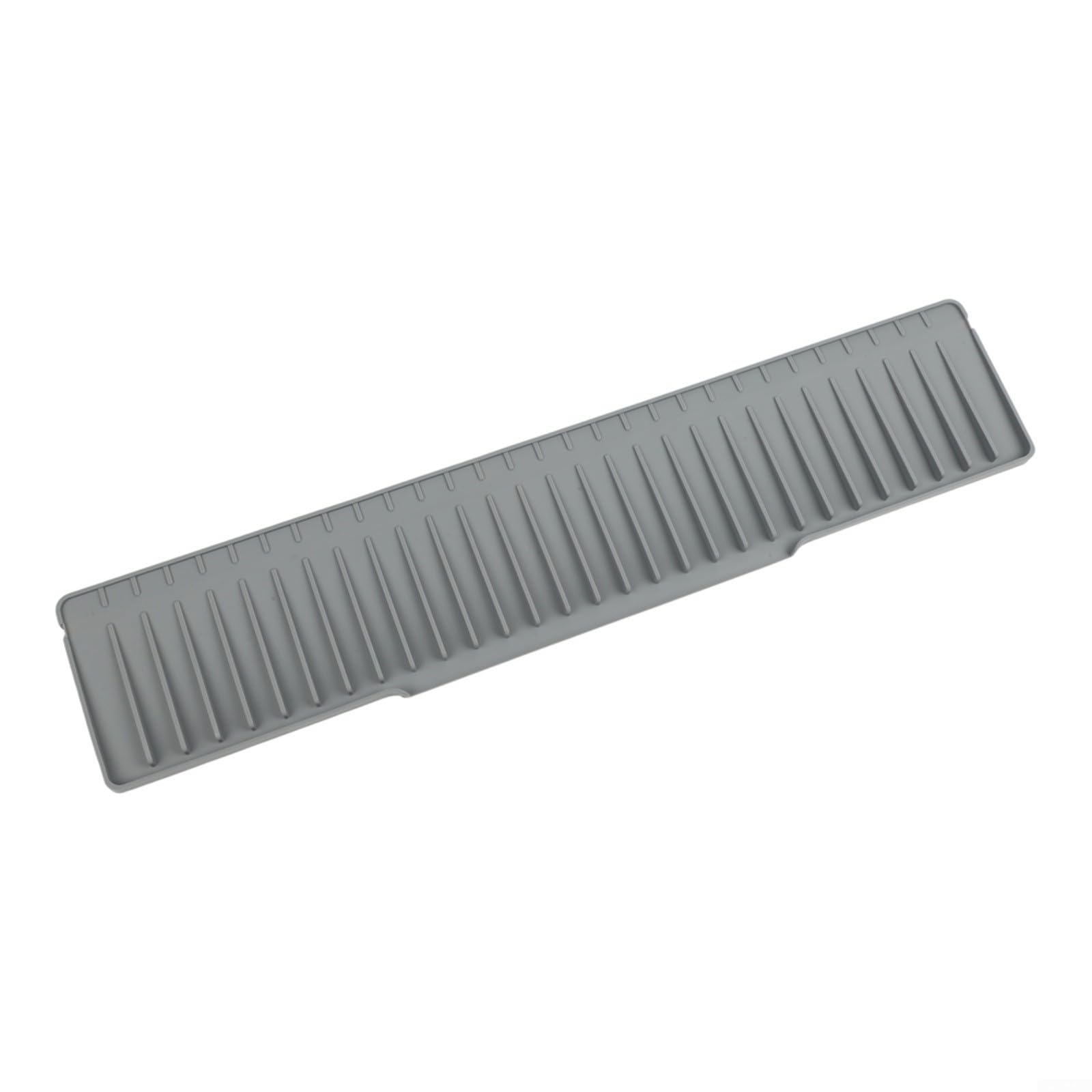 Tappetino Drenante in Silicone per Lavello Cucina, Bordo Stretto Anti-Schizzo , Assorbente 50x10cm(Grey -60*12CM)