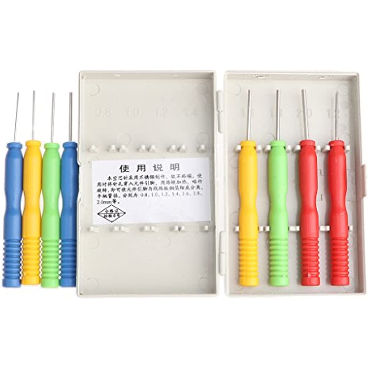 8 strumenti di smontaggio per dissaldare con ago cavo, antiaderente, per riparazione di componenti elettronici, con stoppino per saldatura, pompa dissaldante
