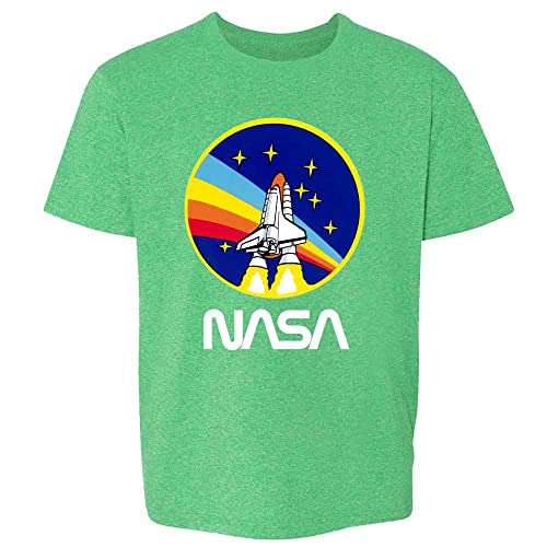 Pop Threads Shuttle Rainbow Blastoff Graphic 80s Baby Toddler Kids Girl Boy T-Shirt