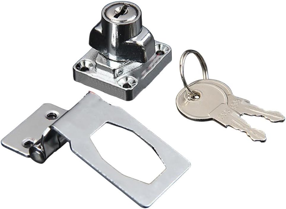 Round Indicator Door Lock Bathroom Sliding Doors, Zinc Alloy Privacy Lock with Integrated Hook Closure, 35-50mm Thickness, Matte Black/Brushed Gold/Brushed Silver(2.5in)