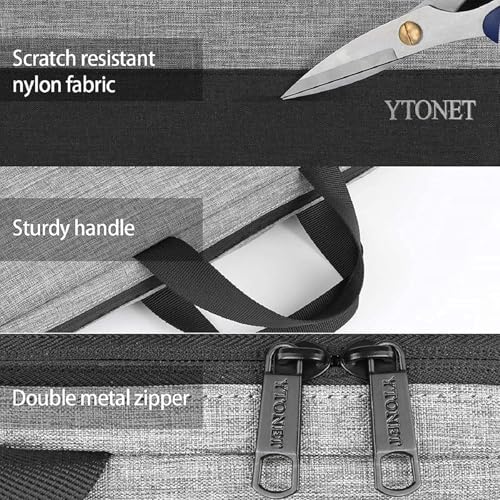 Image of Ytonet 14 Inch Laptop Case, Water Resistant Laptop Sleeve Cover Computer Carrying Bag Compatible with 14 inch MacBook Air, MacBook Pro, HP, Lenovo, Dell, Asus, Acer, and Chromebook Notebooks, Grey