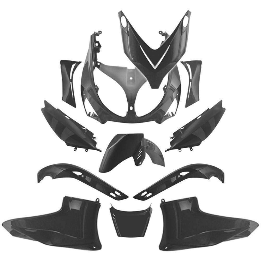 Kit de carénage complet noir brillant XP T-Max TMAX 500 2001 2002 2003 2004 2005 2006 2007